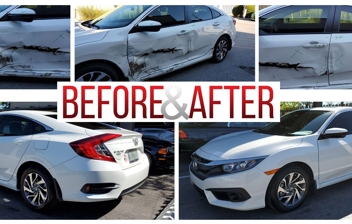 auto repair shop before after honda civic repair 