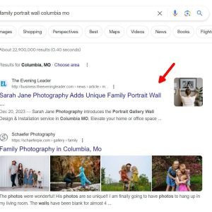 Columbia MO Photographer Sarah Jane Shorthose Propelled to Top of Google by Press Release